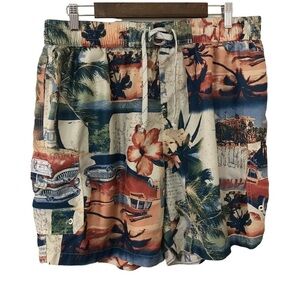Caribbean Joe beach tropical print swim shorts